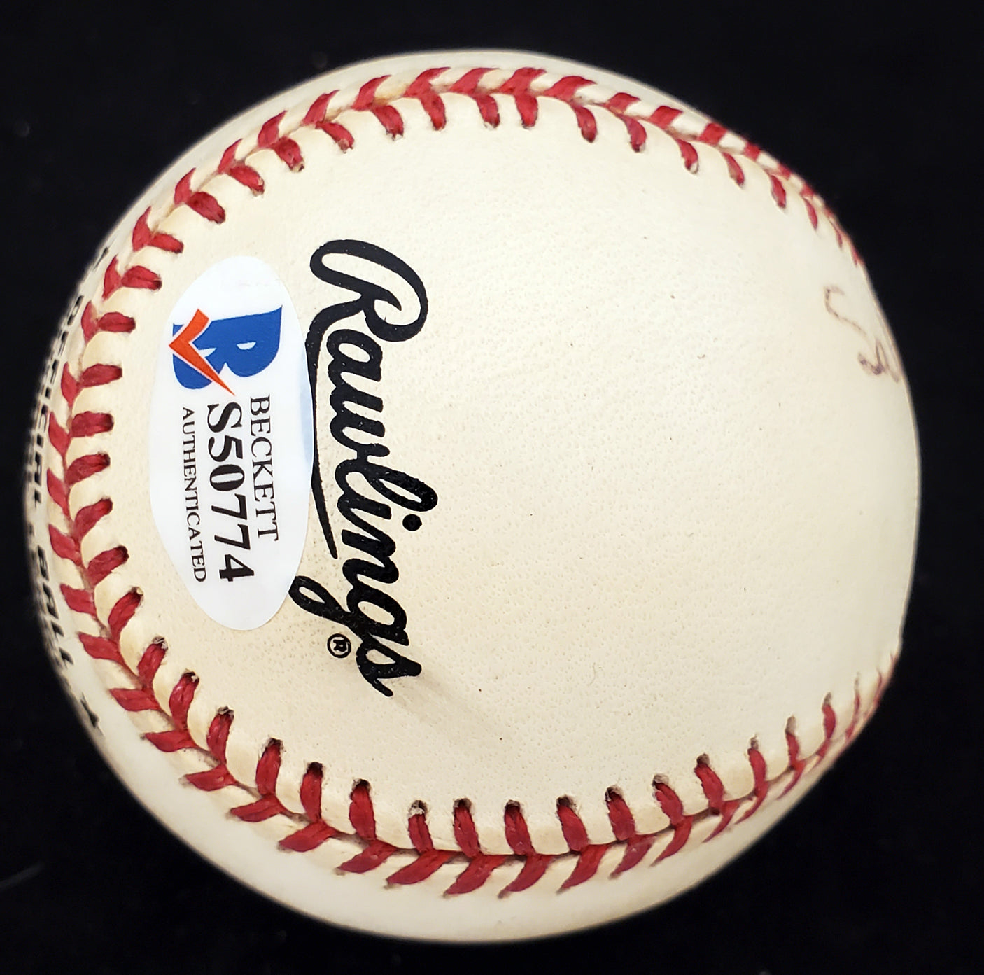 Sam Mele Autographed Official NL Baseball Washington Senators, Minnesota Twins Full Name Beckett BAS #S50774