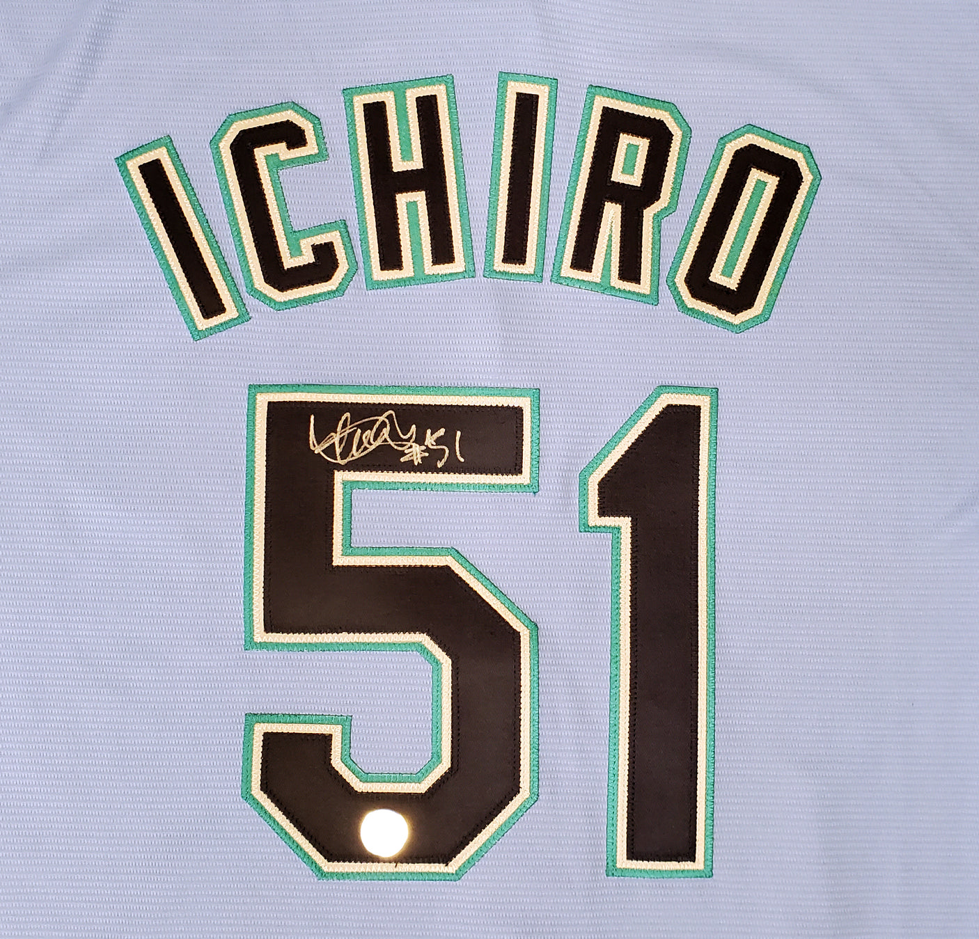 Seattle Mariners Ichiro Suzuki Autographed Light Blue Majestic 2019 Spring Training Jersey Size M "51" IS Holo Stock #189993