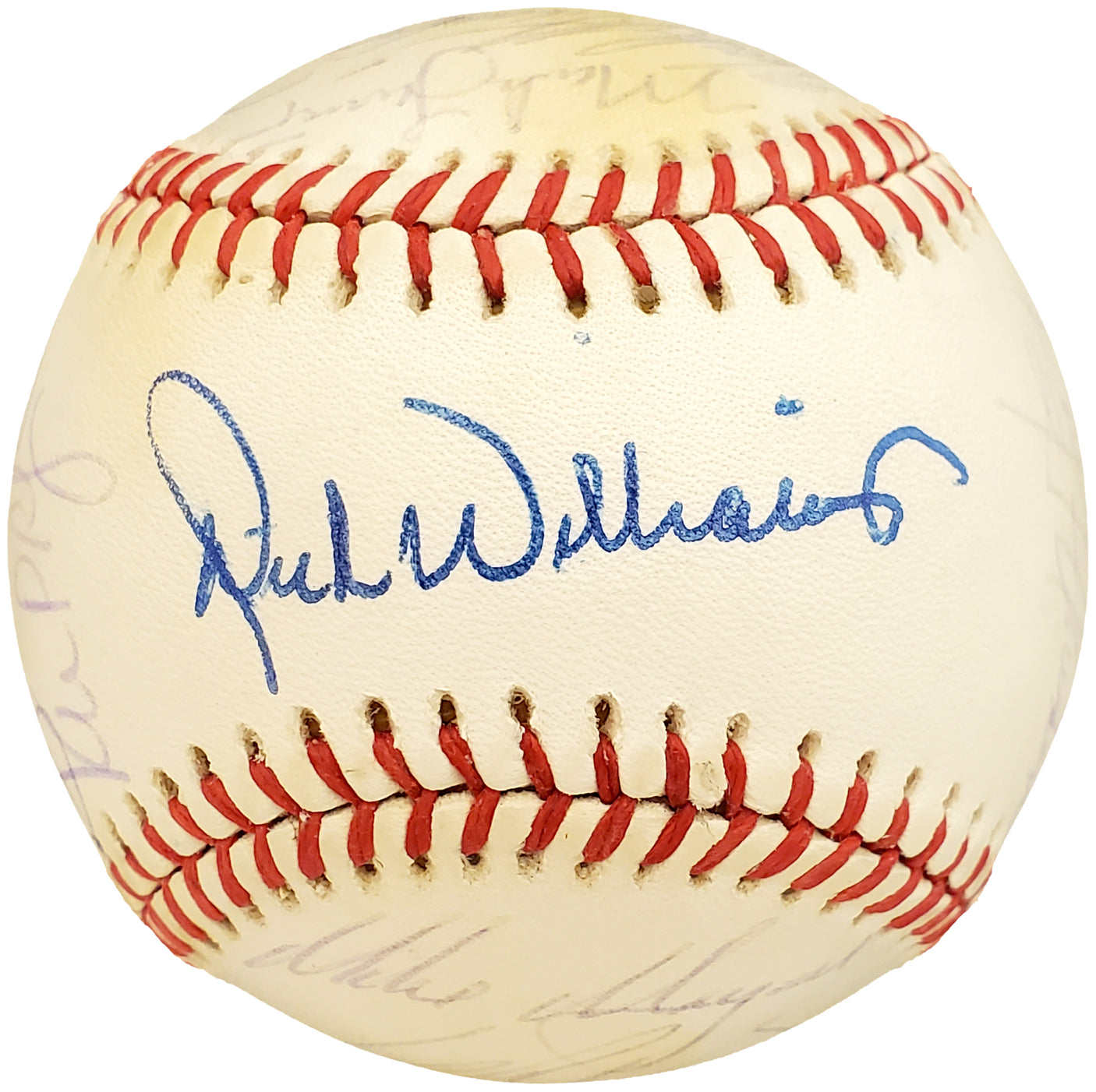 1986 Seattle Mariners Autographed Official AL Baseball With 25 Total Signatures Including Dick Williams SKU #192484