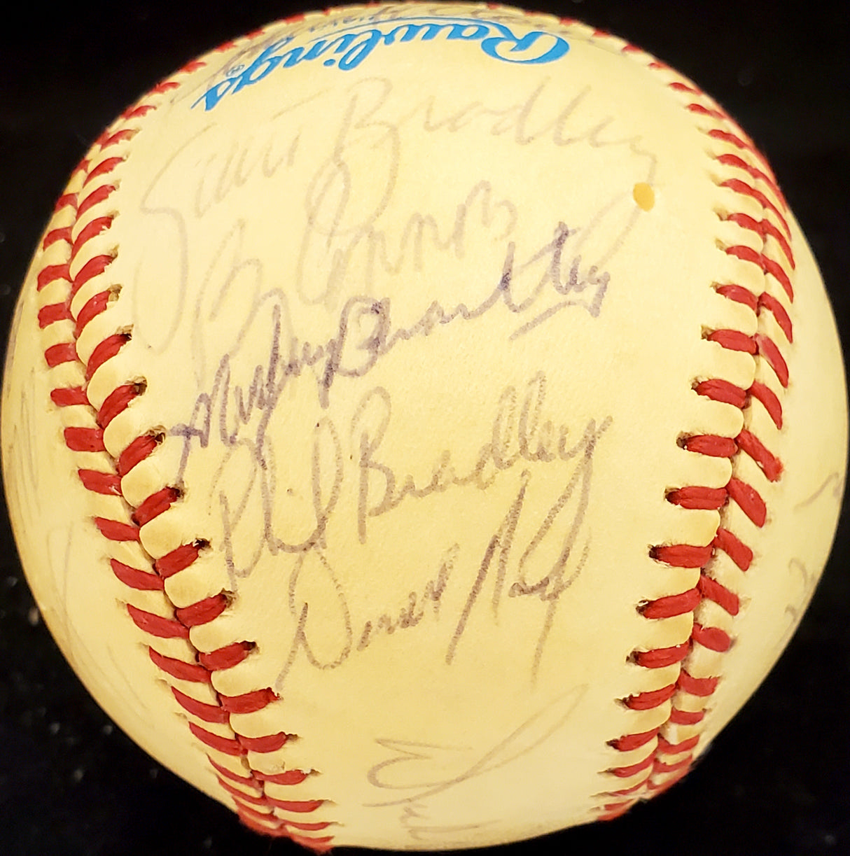 1987 Seattle Mariners Autographed Official AL Baseball With 25 Total Signatures Including Dick Williams SKU #192488