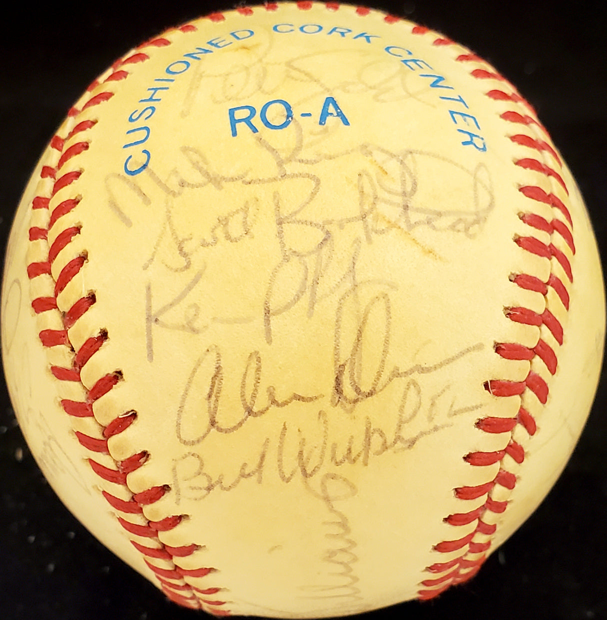 1987 Seattle Mariners Autographed Official AL Baseball With 25 Total Signatures Including Dick Williams SKU #192488
