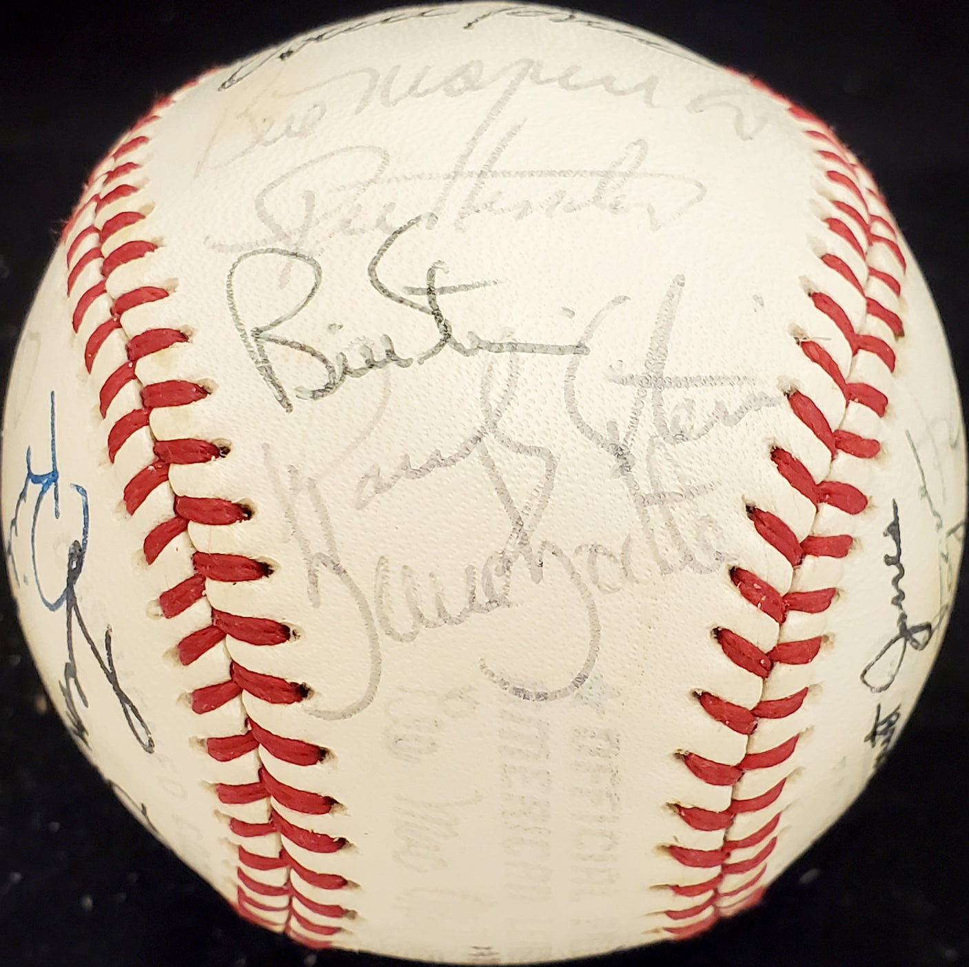 1979 Seattle Mariners Autographed Official AL Baseball With 32 Total Signatures SKU #192492