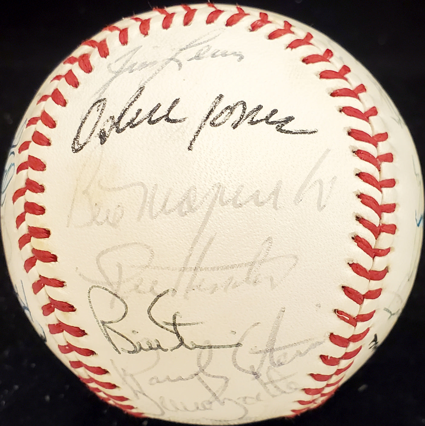 1979 Seattle Mariners Autographed Official AL Baseball With 32 Total Signatures SKU #192492