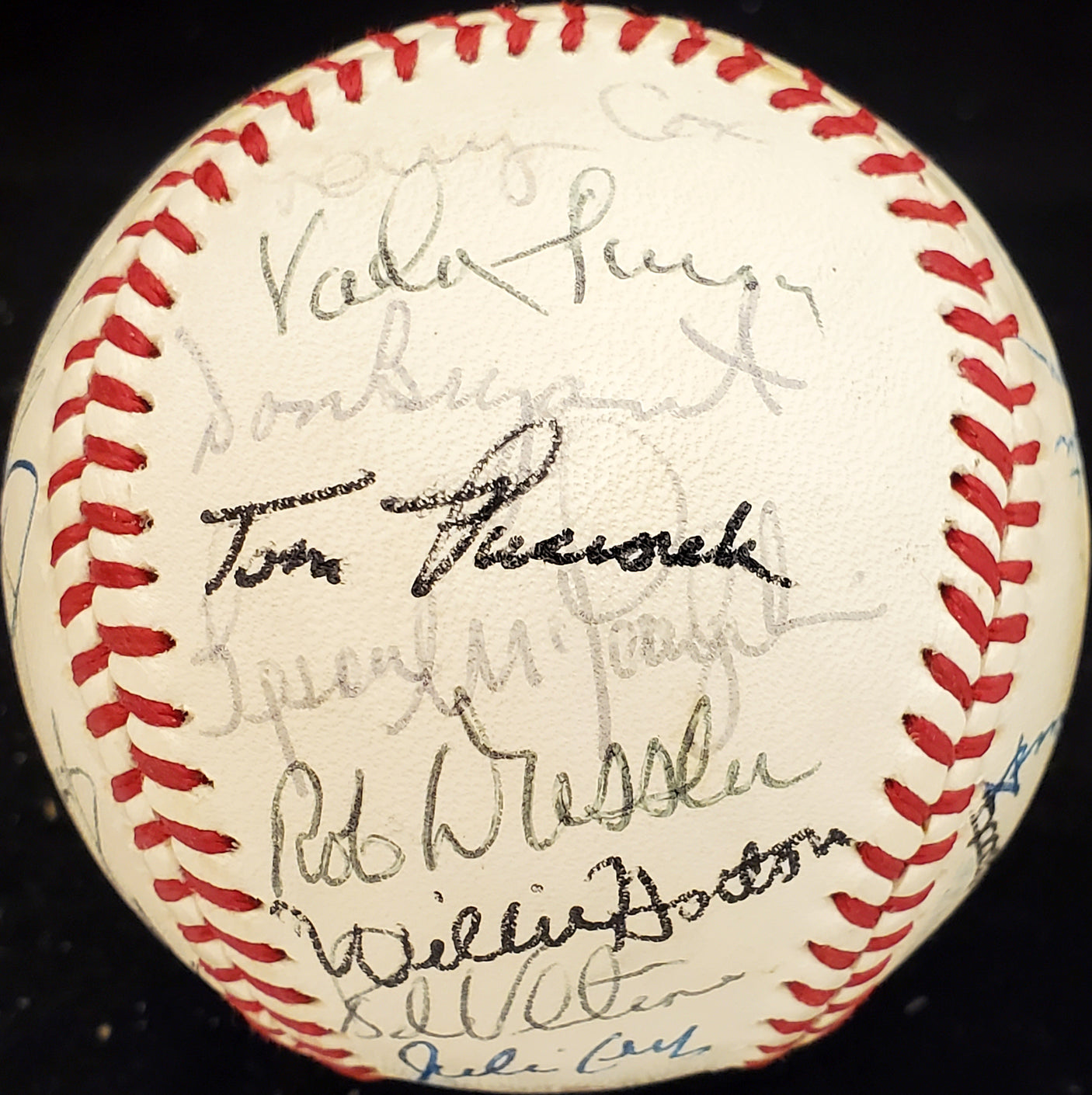 1979 Seattle Mariners Autographed Official AL Baseball With 32 Total Signatures SKU #192492