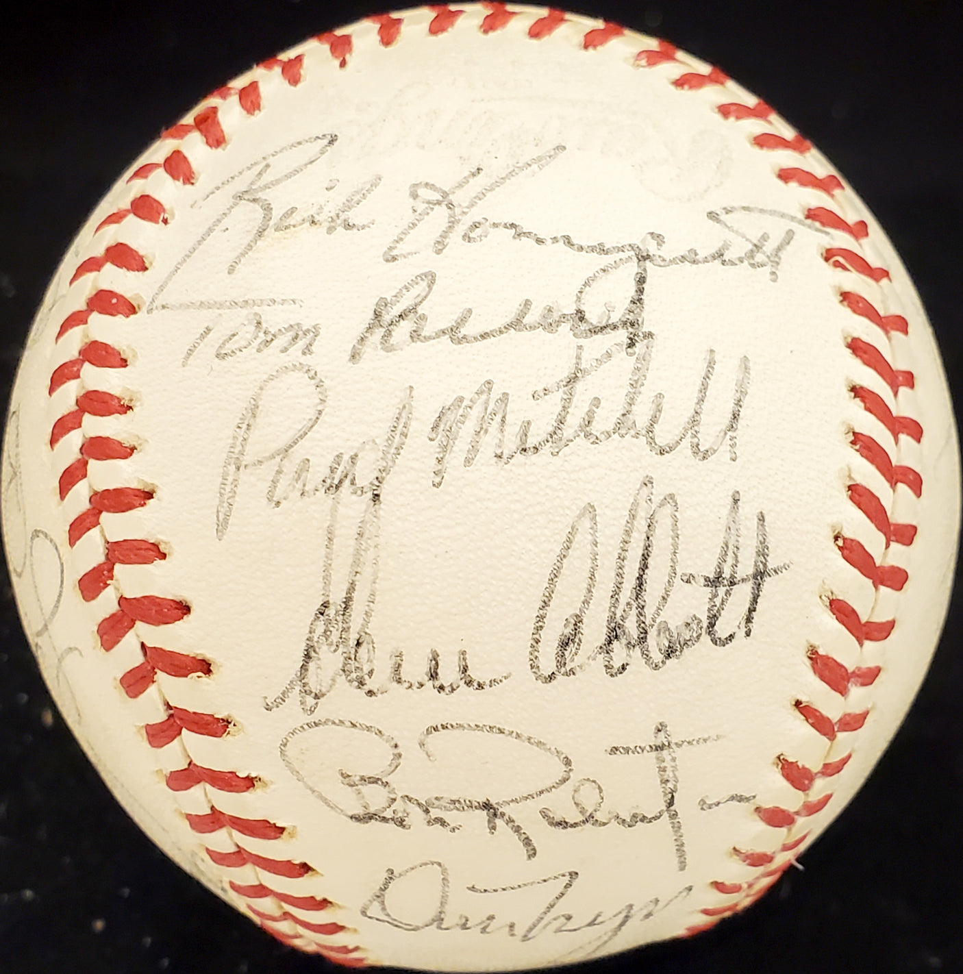 1978 Seattle Mariners Autographed Official AL Baseball With 26 Total Signatures Including Vada Pinson SKU #192495