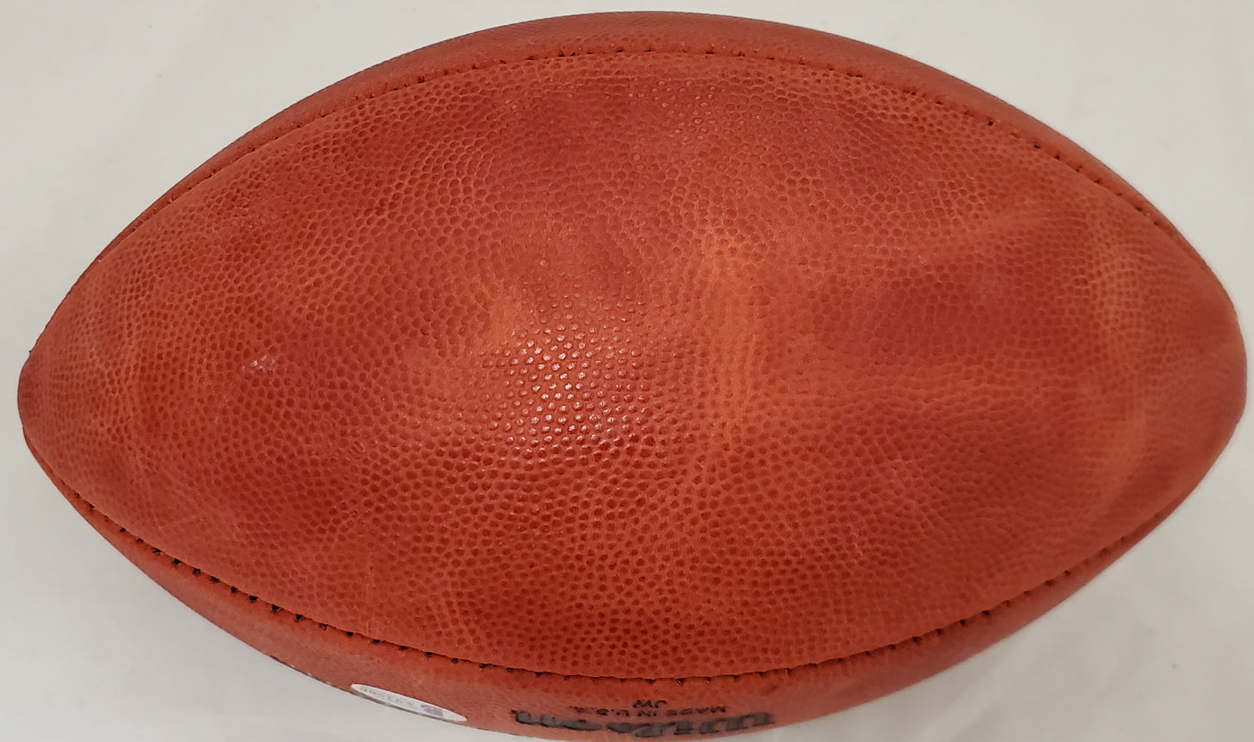 Ezekiel Elliot Autographed Official NFL Leather Football Dallas Cowboys Beckett BAS #Y92586