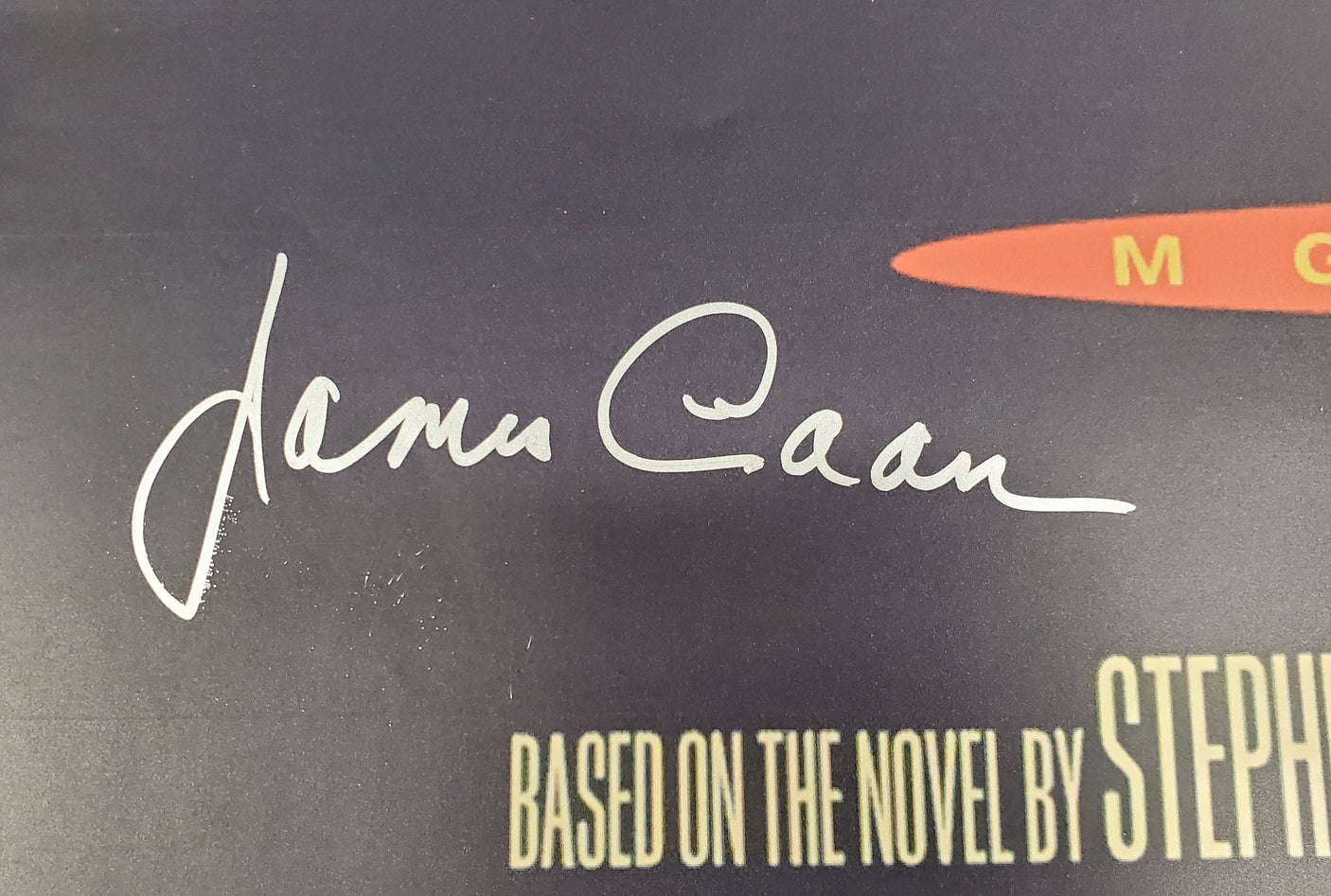 James Caan Autographed 27x39 Misery Movie Poster Beckett BAS Stock #192605