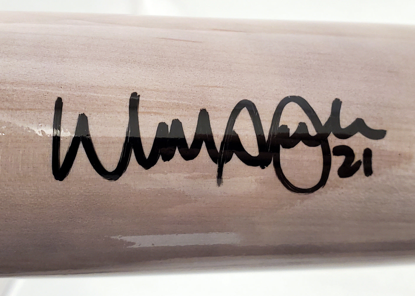 Walker Buehler Autographed Blonde Victus Game Model Bat Dodgers, Red Sox Beckett BAS QR Stock #193767