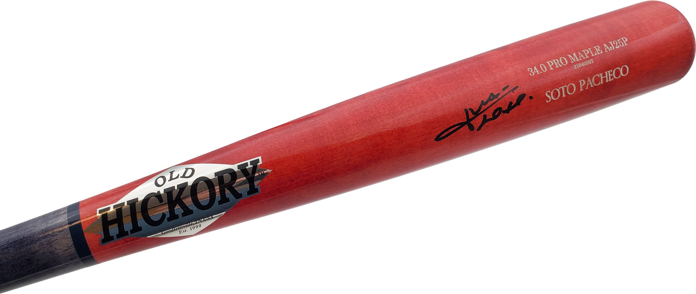 Juan Soto Autographed Red Old Hickory Game Model Bat New York Mets Beckett BAS QR Stock #195175