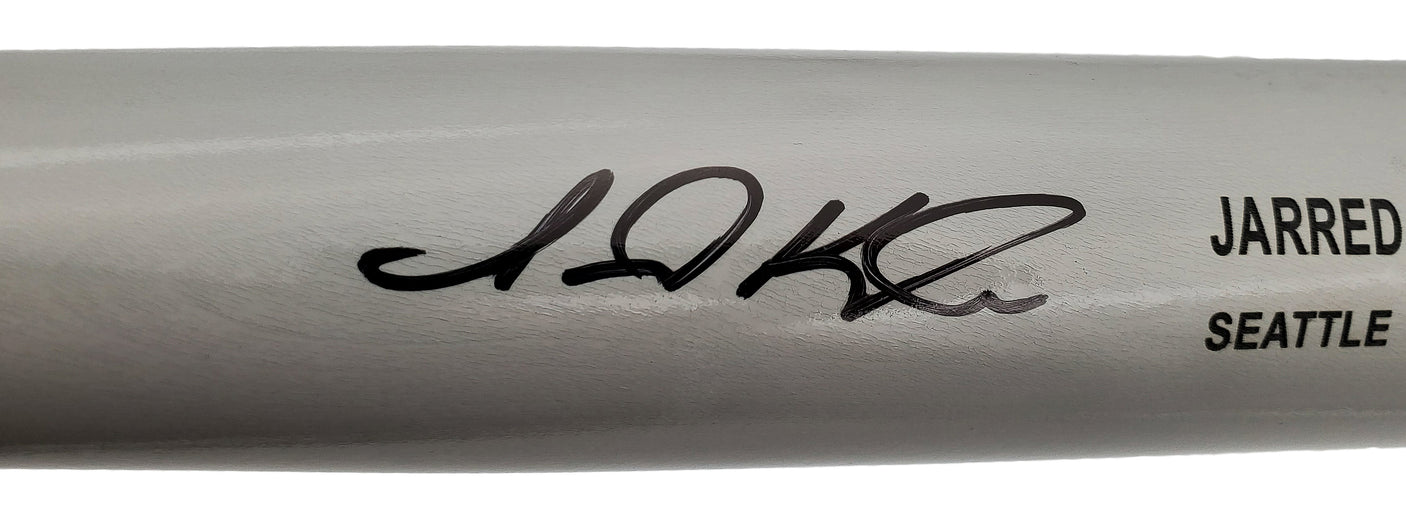 Jarred Kelenic Autographed Gray Rawlings Game Model Bat Seattle Mariners Beckett BAS Stock #196502