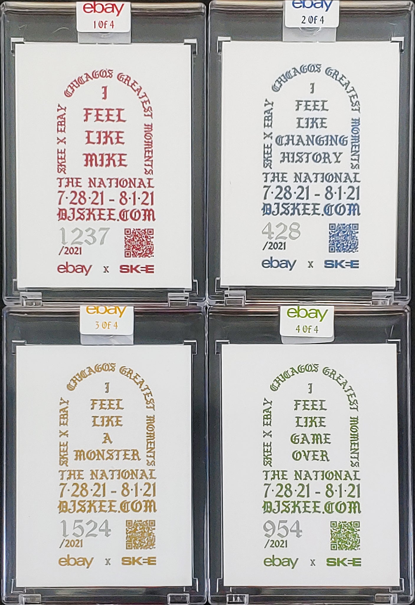 DJ Skee x eBay 2021 Chicago National Collectors Show Set Numbered of 2021