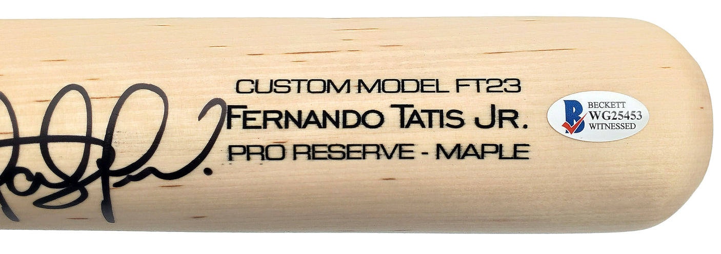 Fernando Tatis Jr. Autographed Blonde Victus Game Model Bat San Diego Padres "Go Padres" Beckett BAS Stock #189448