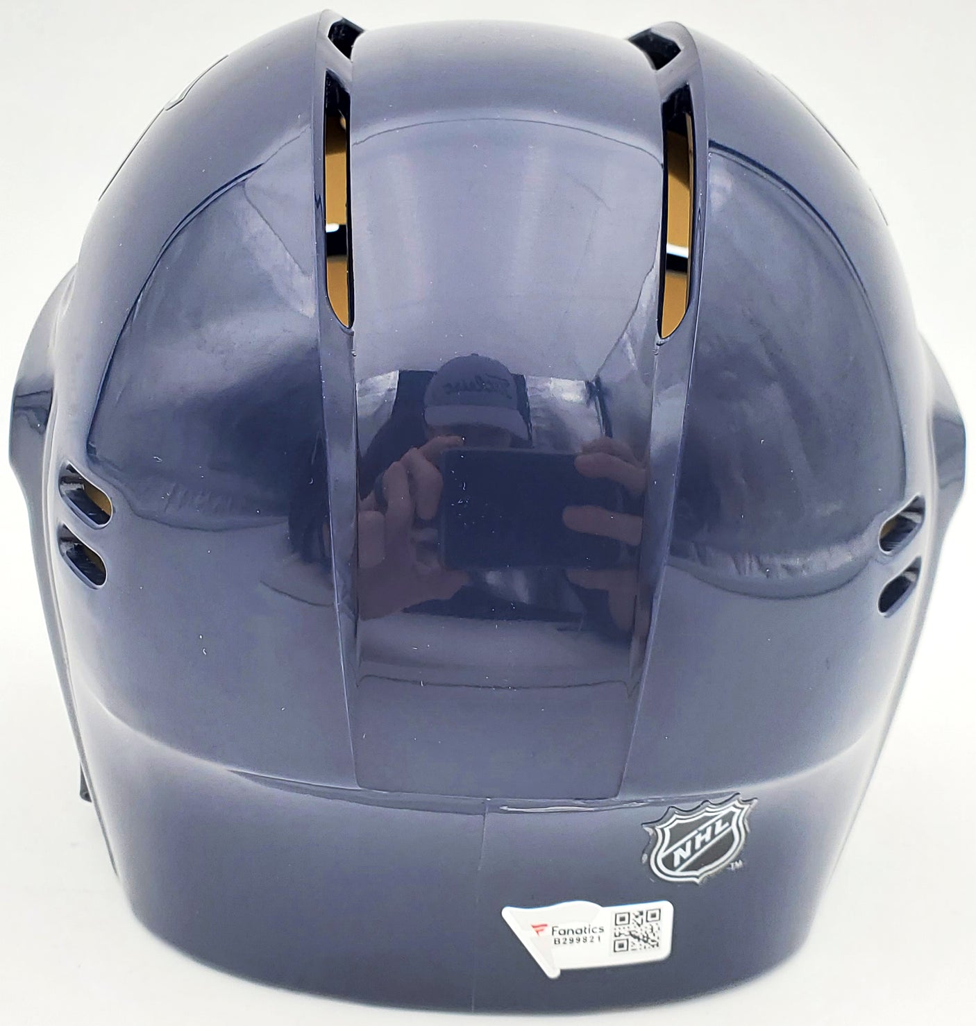 Adam Larsson Autographed Seattle Kraken Blue Mini Helmet Fanatics Holo Stock #200301