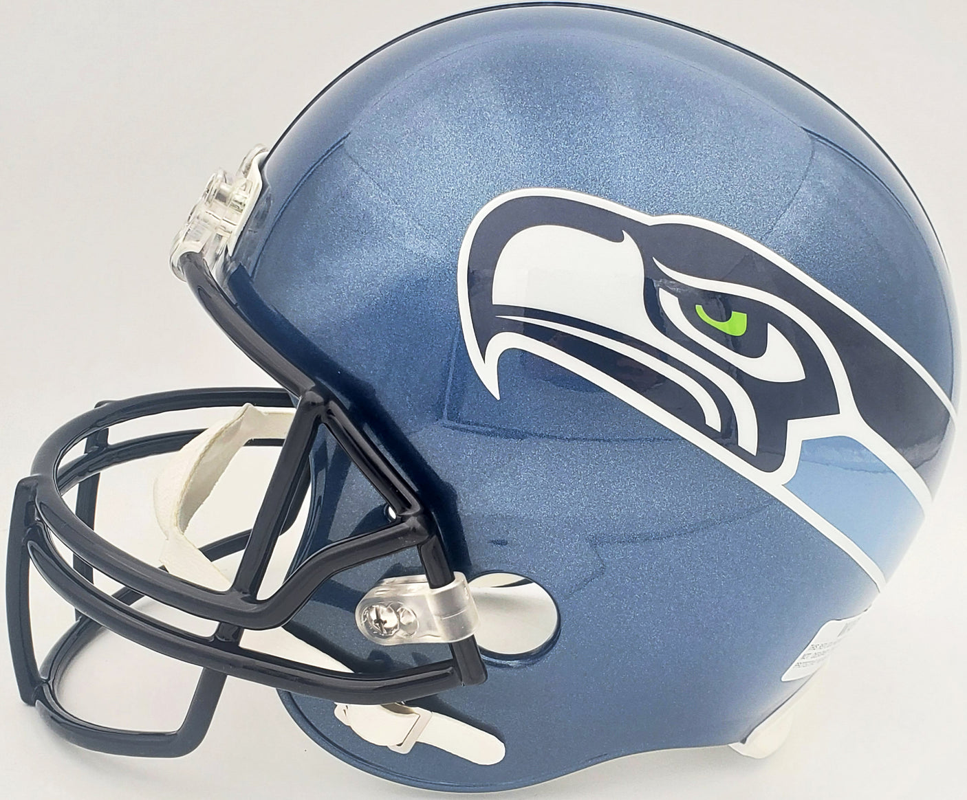 Unsigned Seattle Seahawks Blue Replica Throwback (2002-2011) Full Size Helmet Stock #90886
