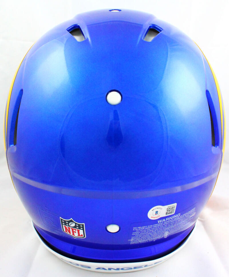 Cam Akers Autographed LA Rams F/S 2020 Speed Authentic Helmet-Beckett W Hologram