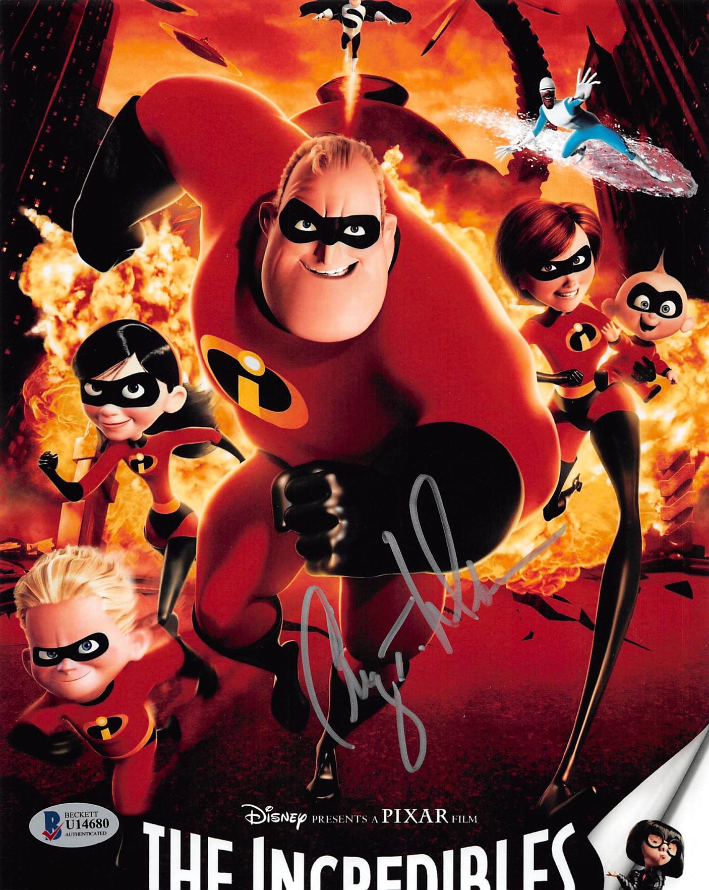 Craig T. Nelson Incredibles Authentic Signed 8x10 Photo Autographed BAS #U14680