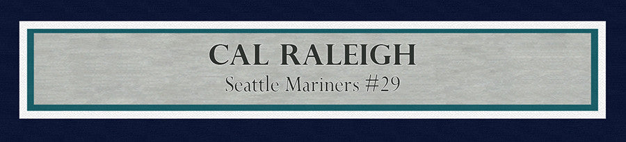 Cal Raleigh Autographed Framed 16x20 Photo Seattle Mariners Fanatics Holo Stock #253723