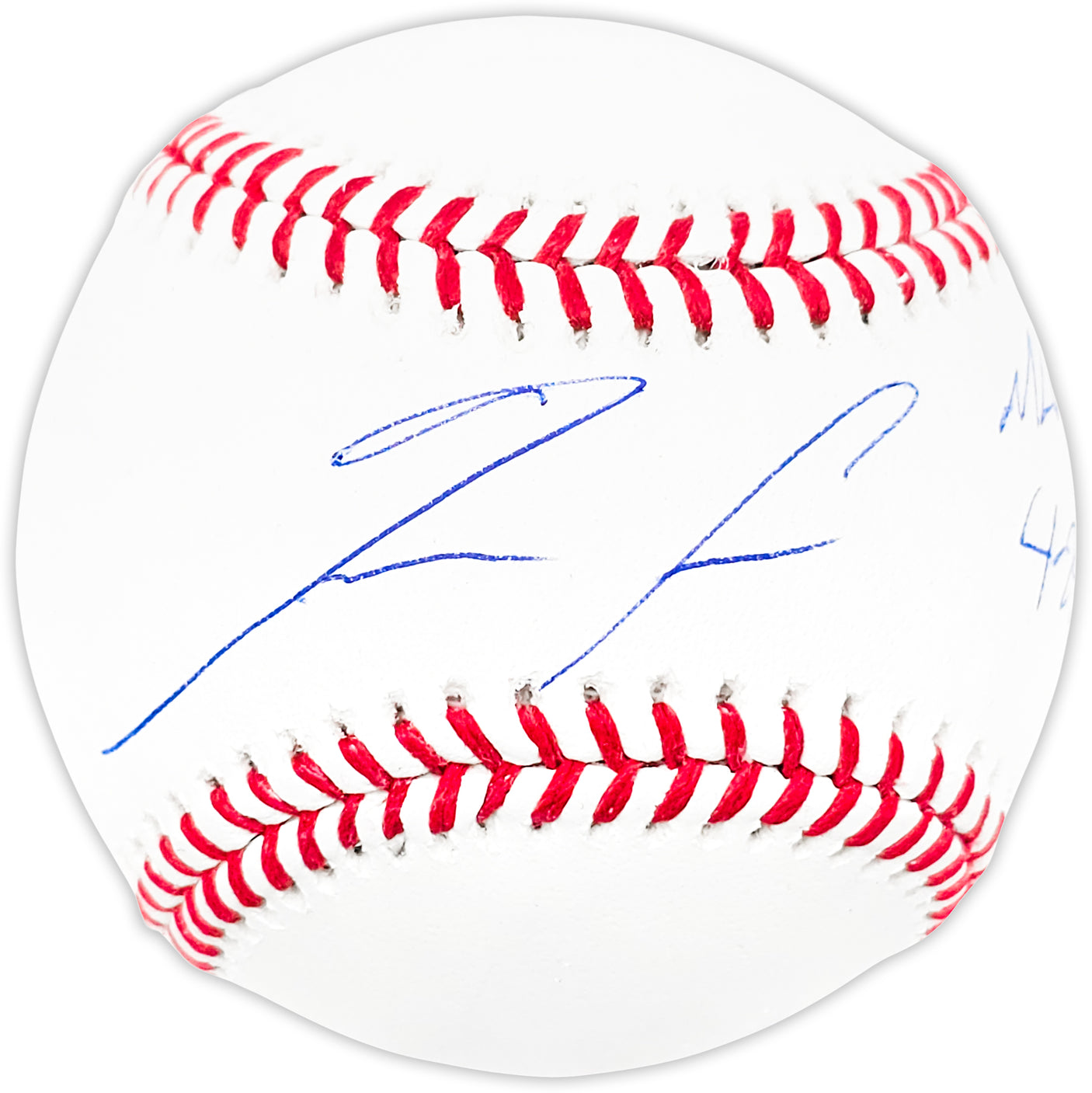 Ronald Acuna Jr. Autographed Official MLB Baseball Atlanta Braves "MLB Debut 4-25-18" Beckett BAS Stock #185594