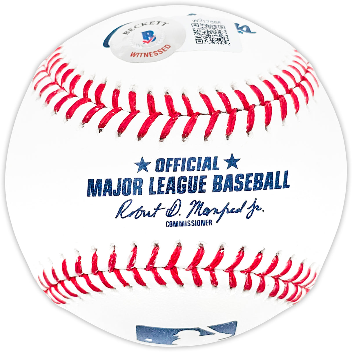 Wade Boggs Autographed Official MLB Baseball Boston Red Sox "HOF 05" Beckett BAS Witness Stock #212198