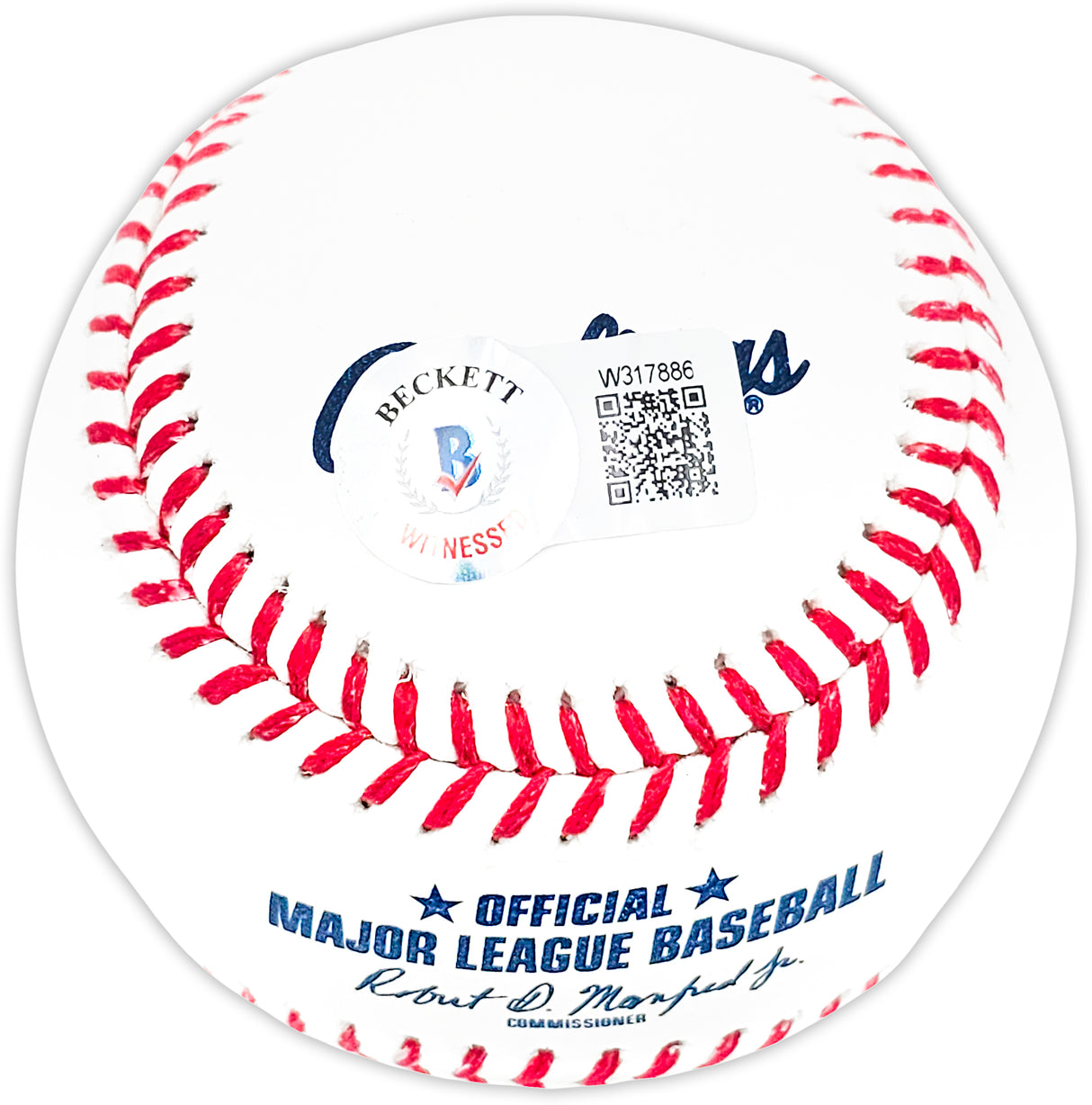 Wade Boggs Autographed Official MLB Baseball Boston Red Sox "HOF 05" Beckett BAS Witness Stock #212198