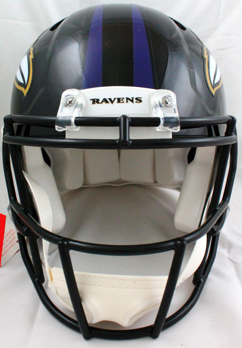 Ray Lewis Autographed Ravens F/S Speed Authentic Helmet w/HOF-BeckettW Hologram