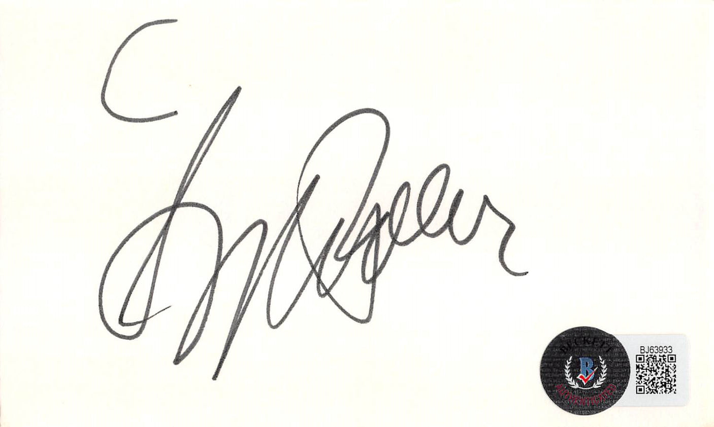 Sydney Pollack Tootsie Authentic Signed 3x5 Index Card Autographed BAS #BJ63933