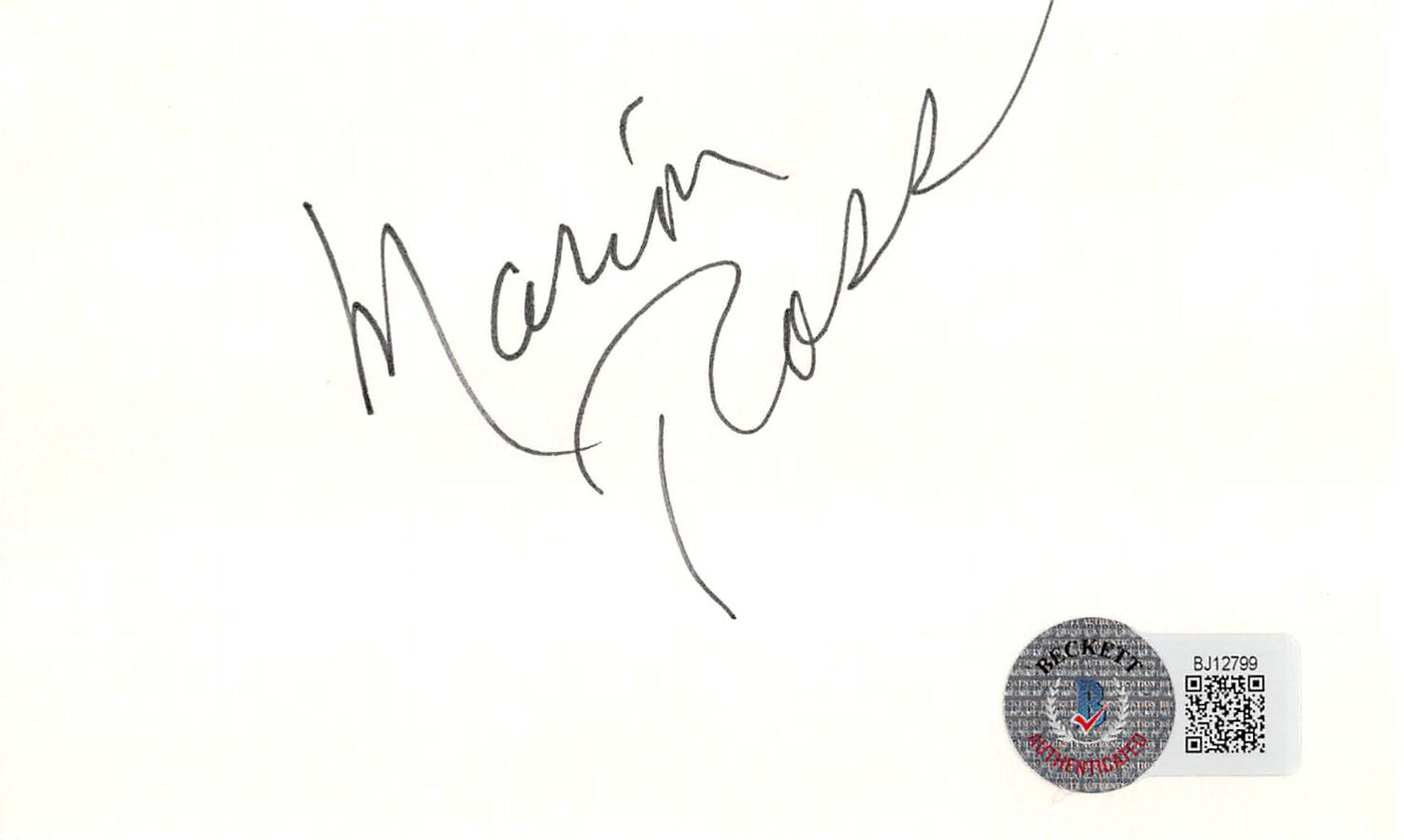 Marion Ross Happy Days Authentic Signed 3x5 Index Card Autographed BAS #BJ12799