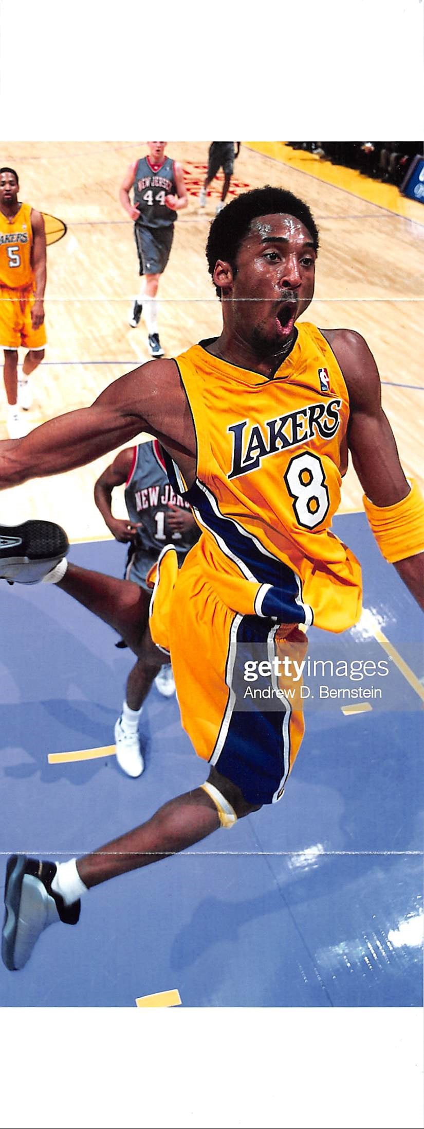 Lakers Kobe Bryant Signed William Zavala Hand Painted M&N Framed Jersey PSA