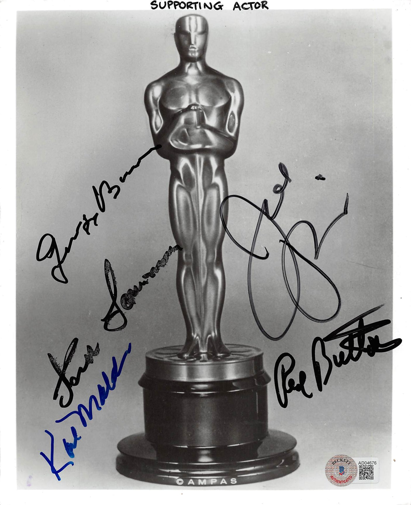 Oscar Winners (5) Lemmon, Malden, Pesci, Buttons & Burns Signed 8x10 Photo BAS