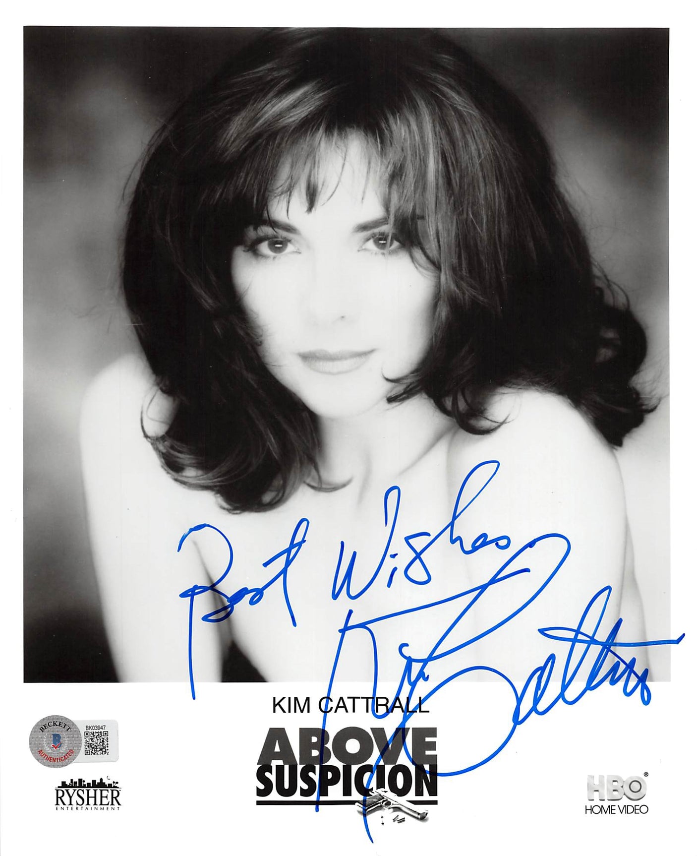 Kim Cattrall Above Suspicion "Best Wishes" Signed 8x10 Photo BAS #BK03947