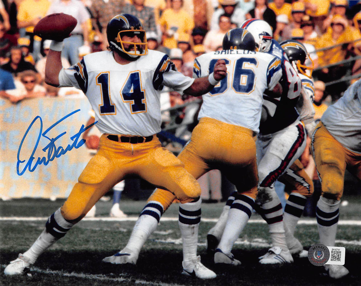Chargers Dan Fouts Authentic Signed 8x10 Photo Autographed BAS #BK42741