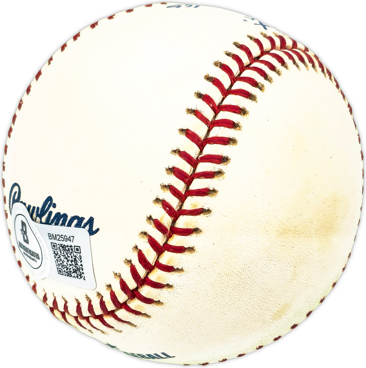 Sibby Sisti Autographed Official MLB Baseball Boston Braves "1939-54 Braves" Beckett BAS QR #BM25947