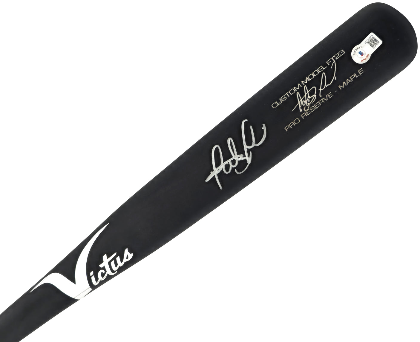 Fernando Tatis Jr. Autographed Matte Black Victus Game Model Baseball Bat San Diego Padres Beckett BAS QR Stock #201950