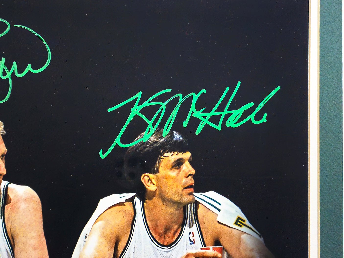 Larry Bird, Kevin McHale & Robert Parrish Autographed Framed 16x20 Photo Boston Celtics Beckett BAS Witness Stock #234603