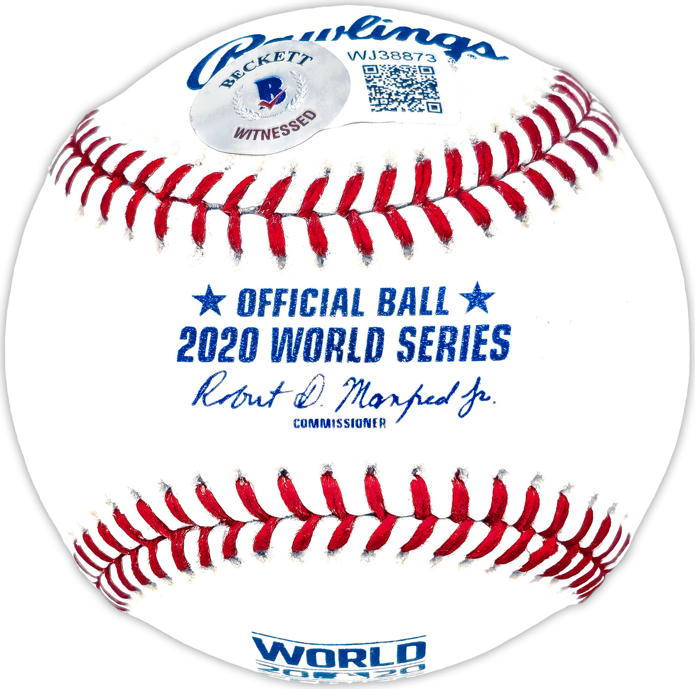 Walker Buehler Autographed Official 2020 World Series Baseball Los Angeles Dodgers Beckett BAS QR Stock #193679