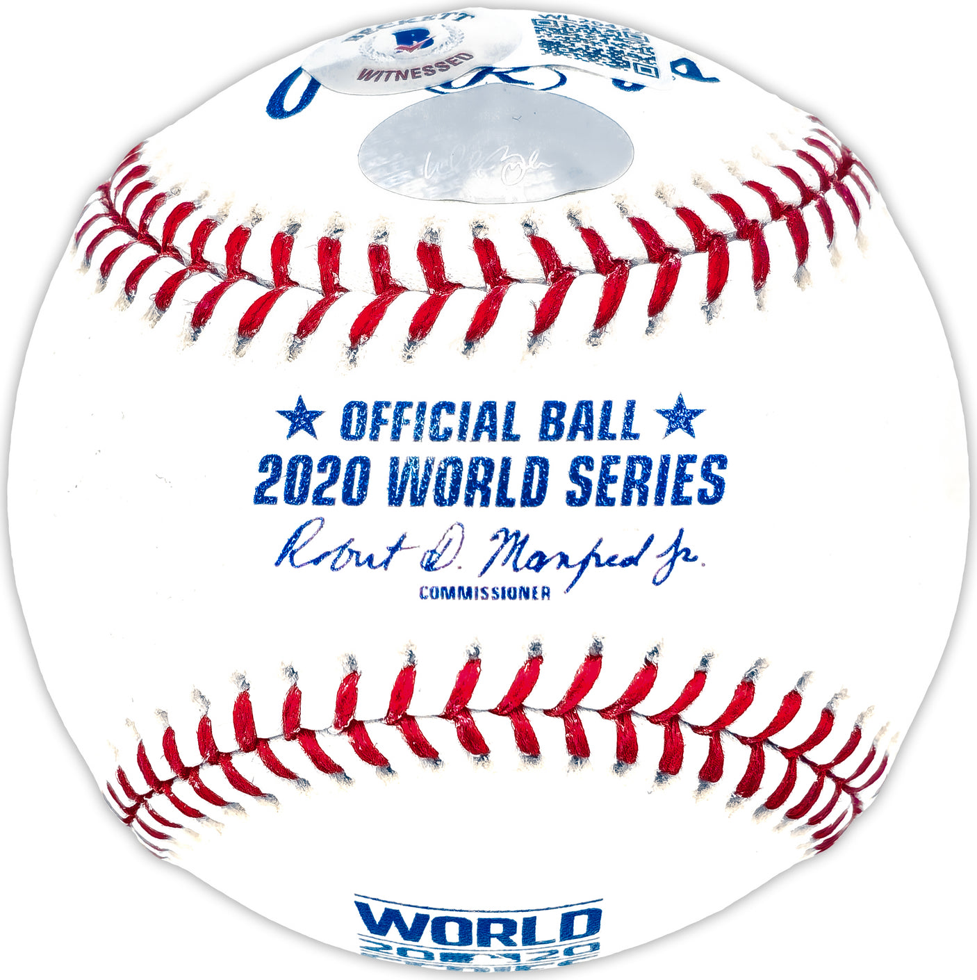Walker Buehler Autographed Official 2020 World Series MLB Baseball Los Angeles Dodgers "2020 WS Champs" Beckett BAS QR Stock #203868