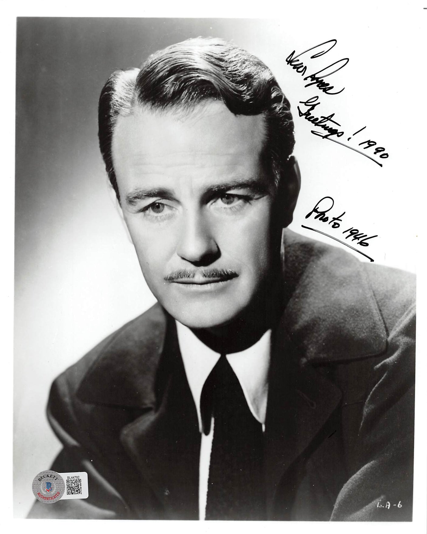 Lew Ayres All Quiet on the Western Front Signed 8x10 Photo BAS #BL44792