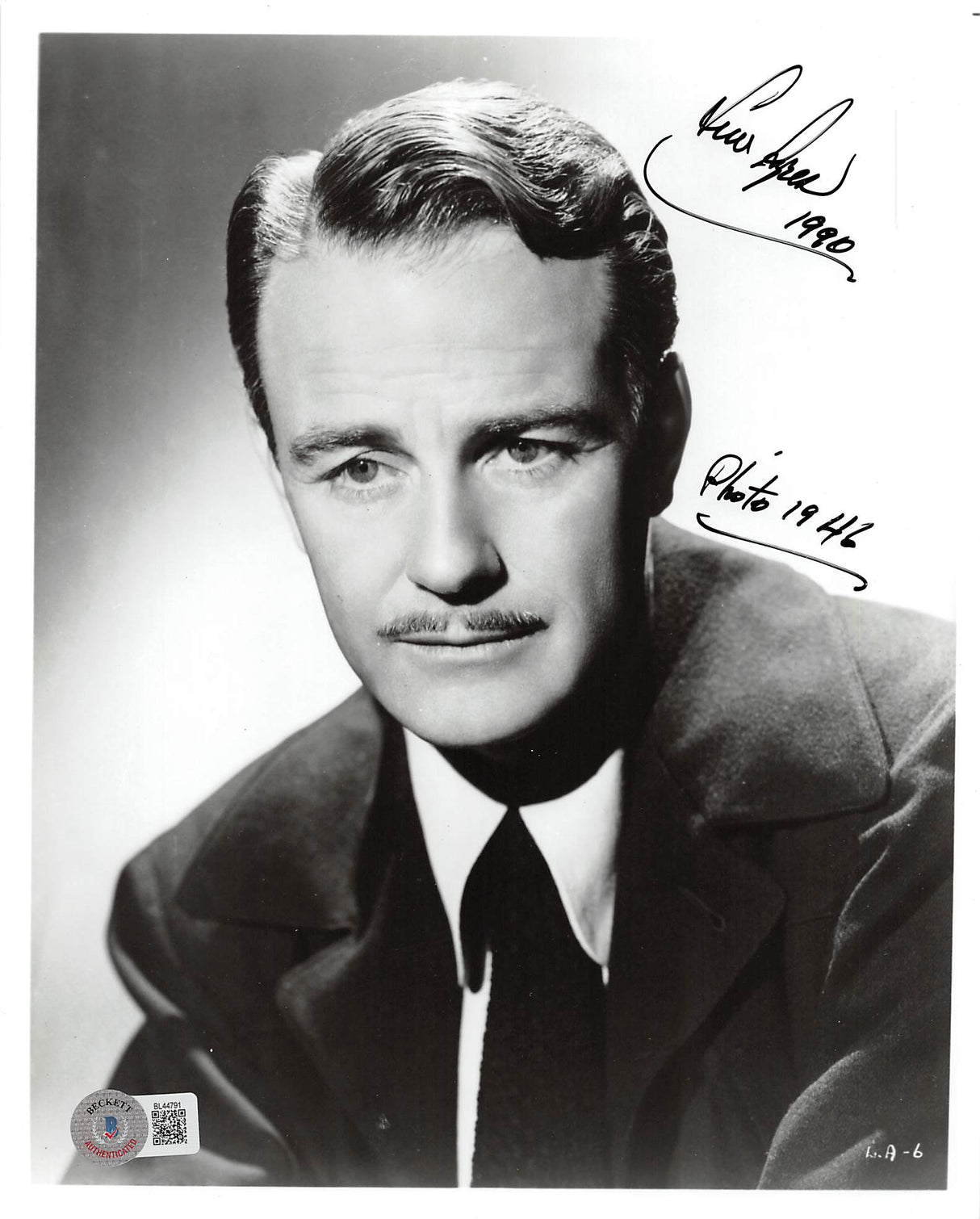 Lew Ayres All Quiet on the Western Front Signed 8x10 Photo BAS #BL44791