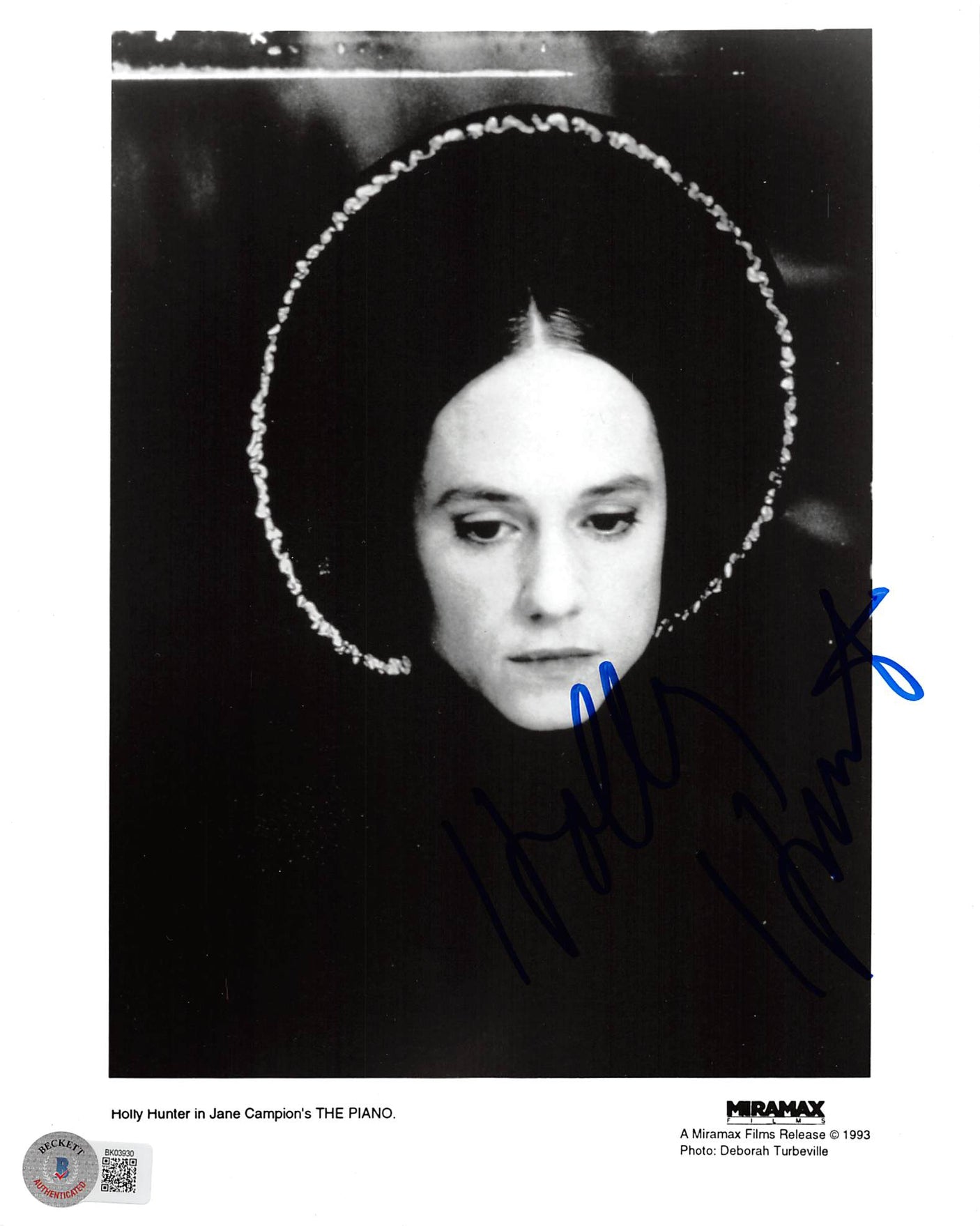 Holly Hunter The Piano Authentic Signed 8x10 Photo Autographed BAS #BK03930
