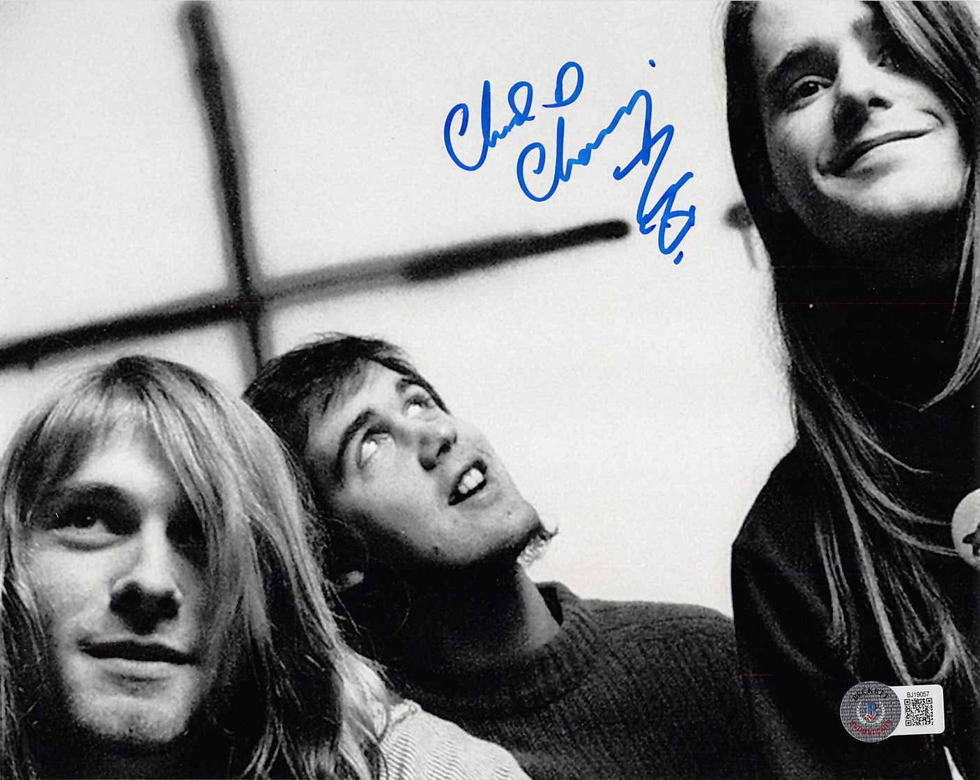Chad Channing Nirvana Authentic Signed 8x10 Black & White Photo Autographed BAS
