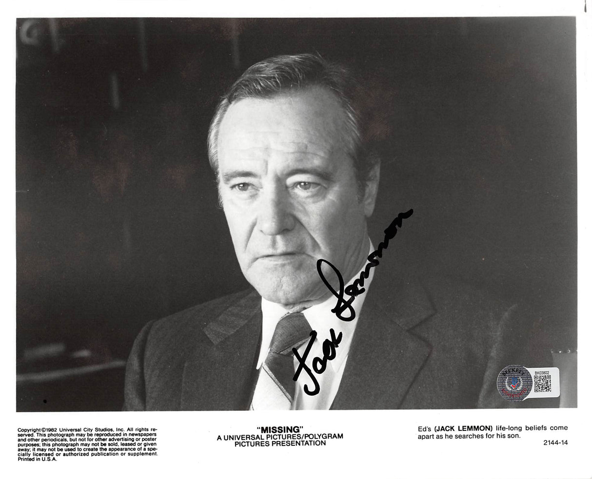 Jack Lemmon Missing Authentic Signed 8x10 Photo Autographed BAS #BK03802