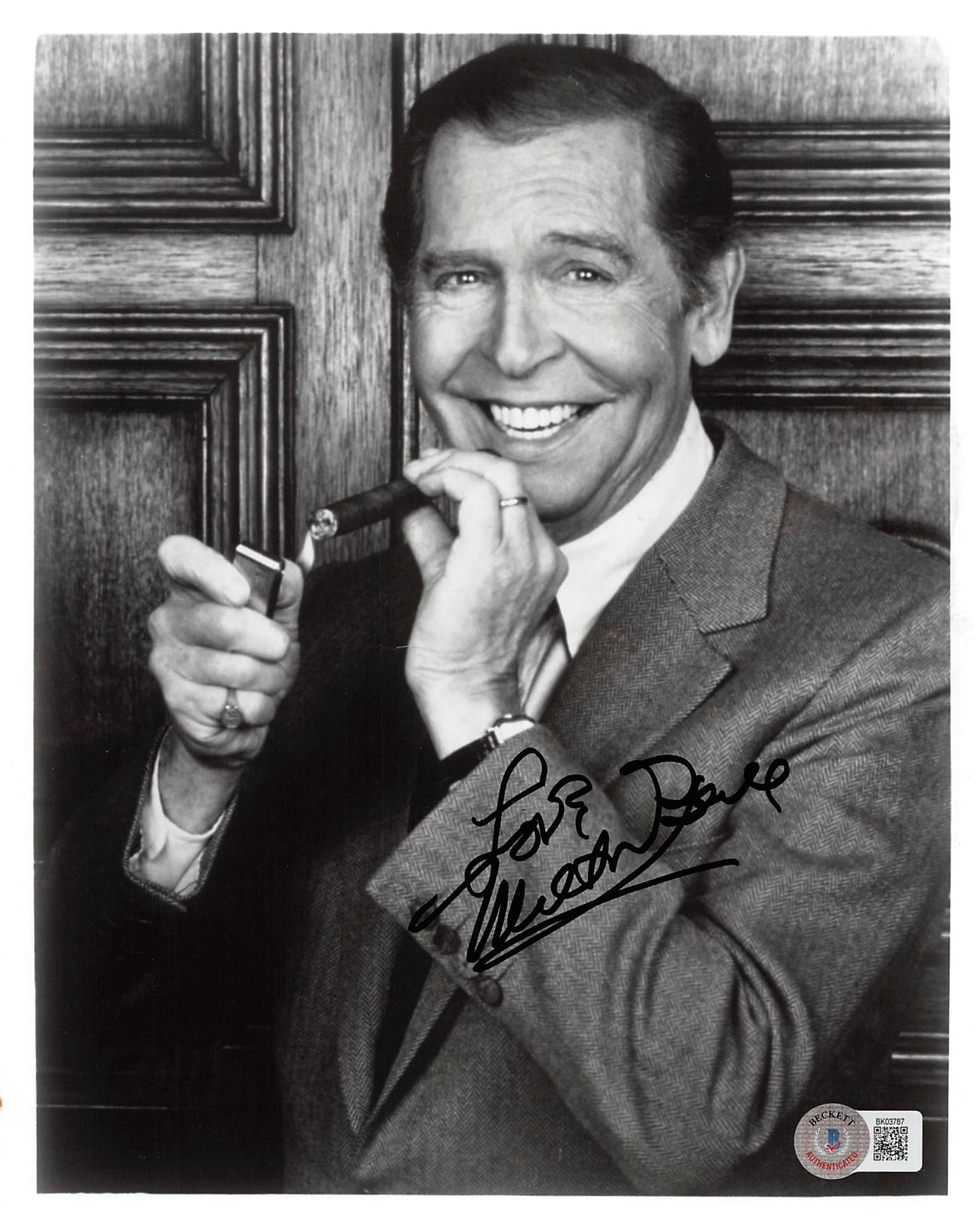 Milton Berle The Milton Berle Show "Love" Signed 8x10 Photo BAS #BK03787