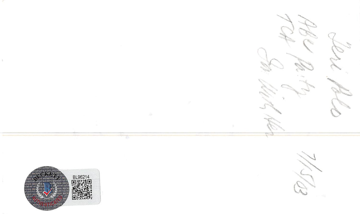 Teri Polo Meet the Fockers Authentic Signed 3x5 Index Card BAS #BL96214