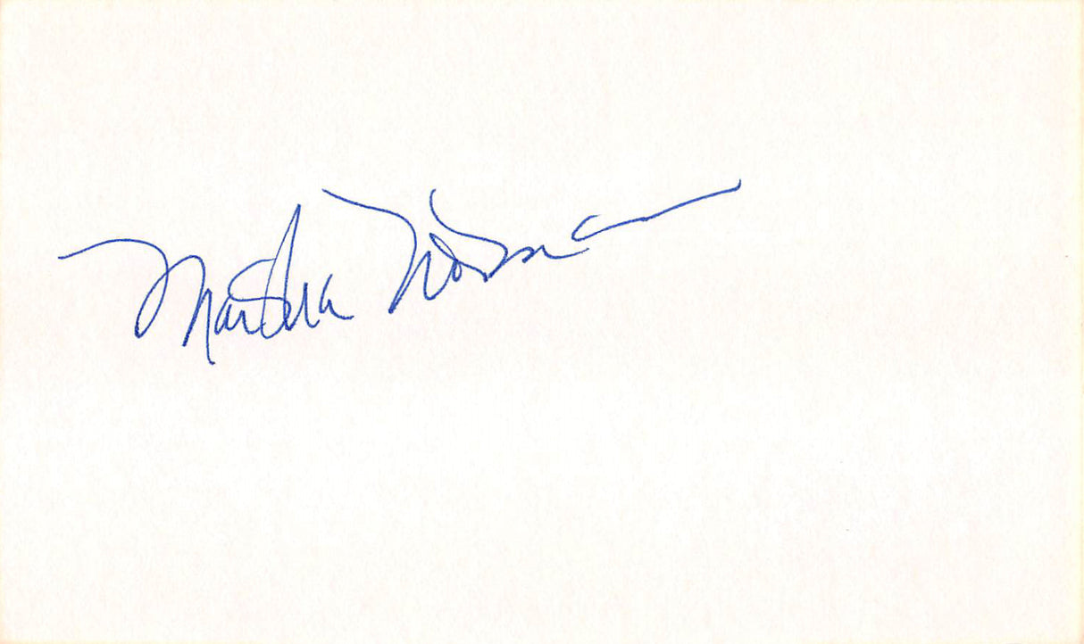 Marsha Norman The Secret Garden Authentic Signed 3x5 Index Card BAS #BL96249