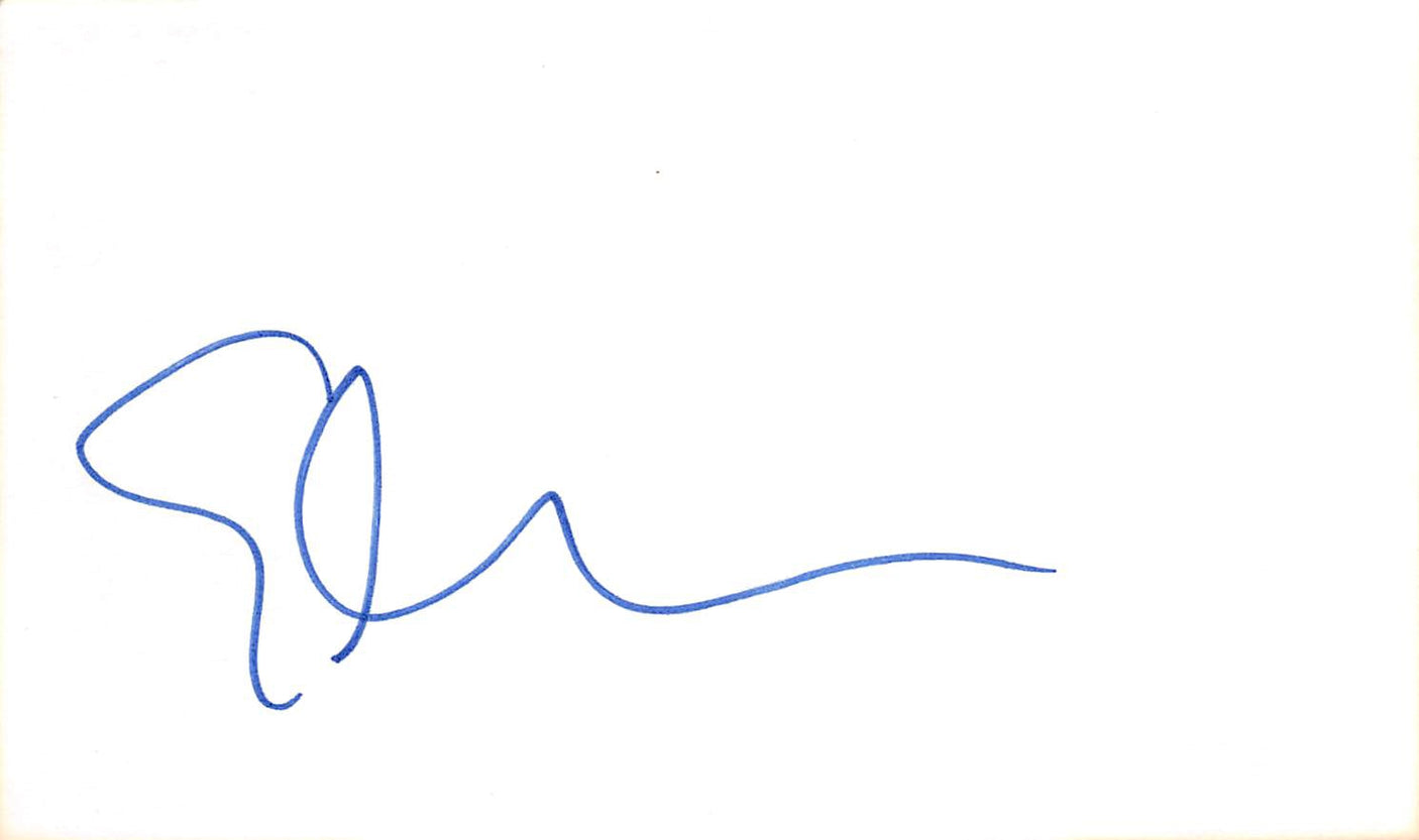 Ellen DeGeneres Authentic Signed 3x5 Index Card Autographed BAS #BL96298
