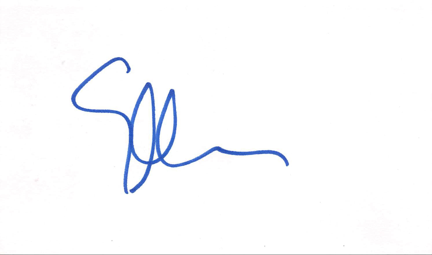 Ellen DeGeneres Authentic Signed 3x5 Index Card Autographed BAS #BL96299