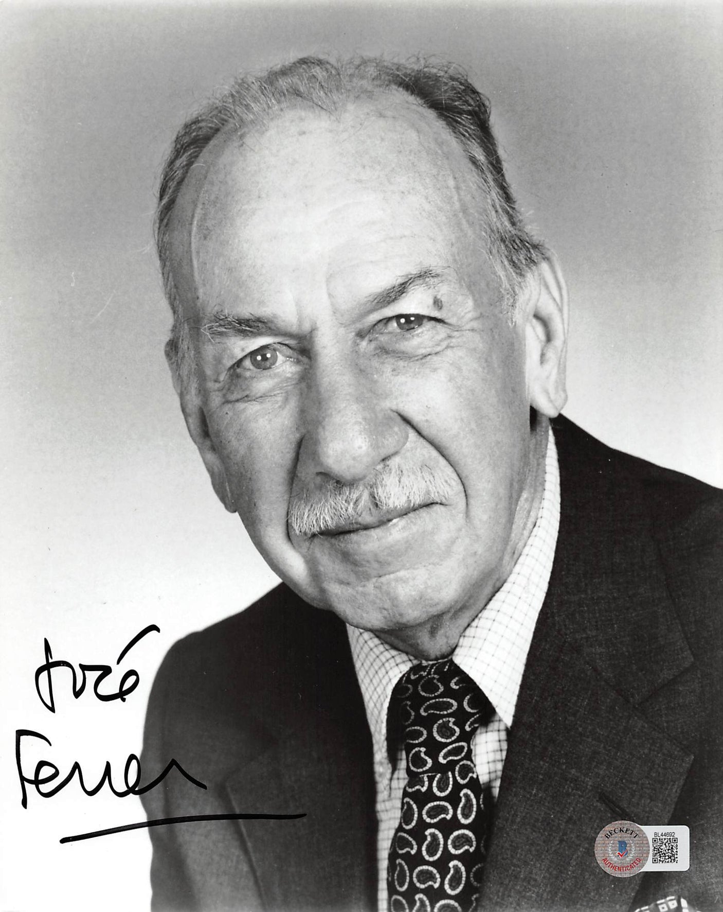 Jose Ferrer The Caine Mutiny Authentic Signed 8x10 Photo BAS #BL44692