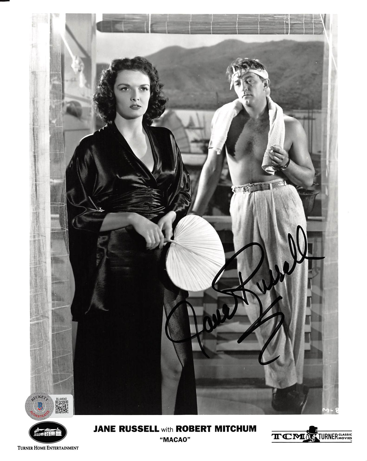 Jane Russell Macao Authentic Signed 8x10 Photo Autographed BAS #BL44640