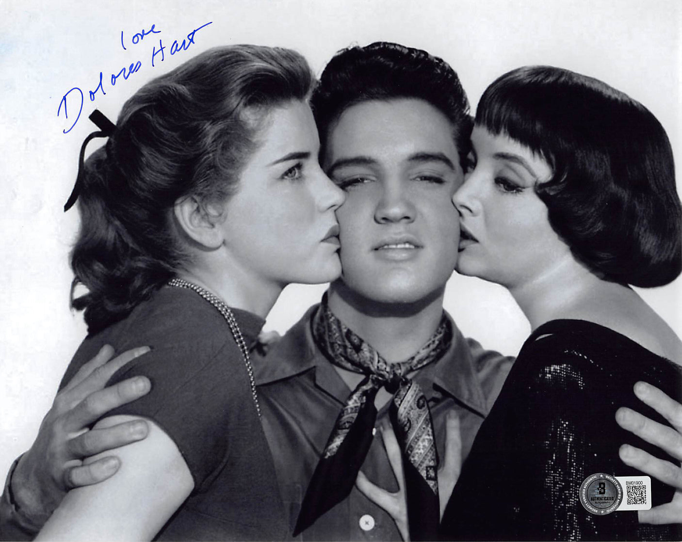 Dolores Hart Loving You "Love" Authentic Signed 8x10 Photo BAS #BM01900