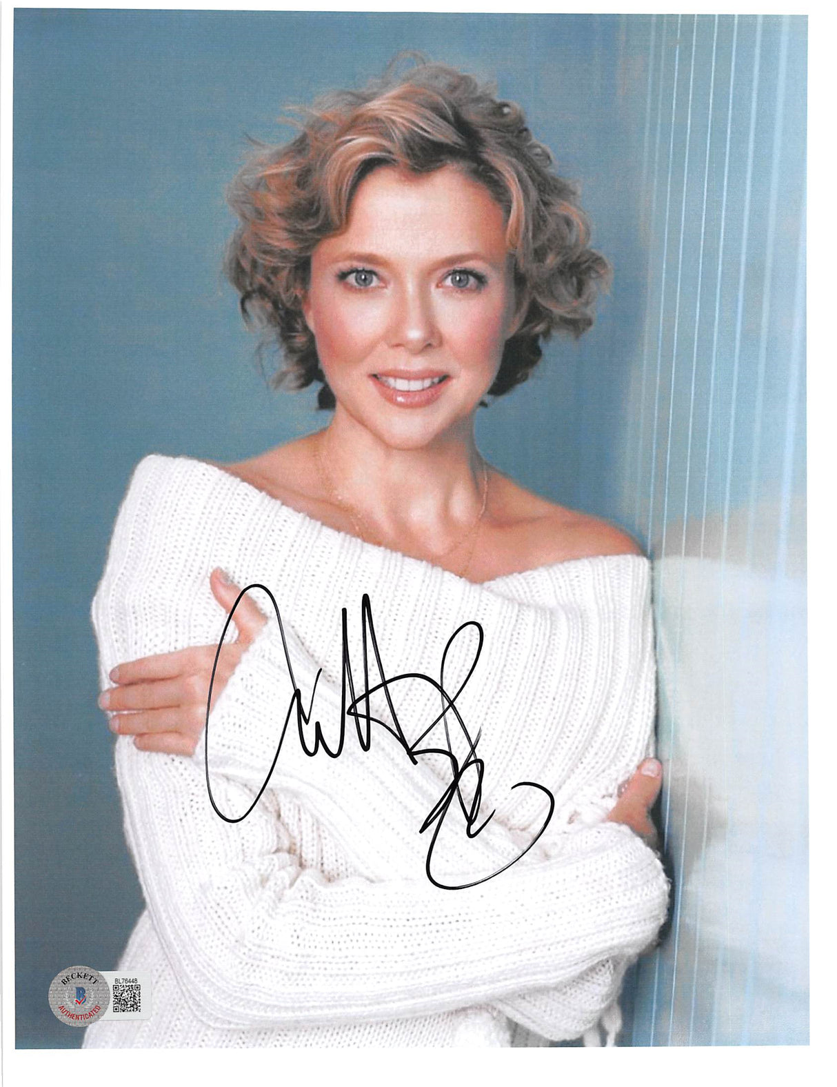 Annette Bening American Beauty Authentic Signed 8.5x11 Photo BAS #BL76448